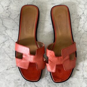 Authentic HERMES Oran Sandals